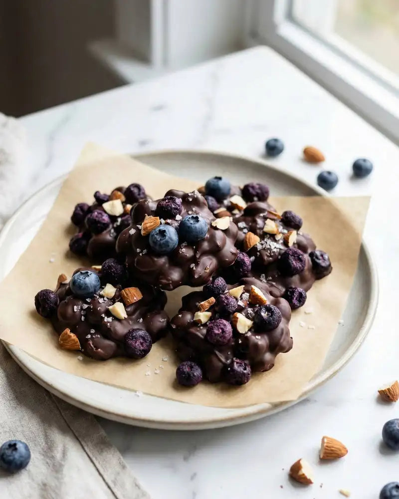 Dark Chocolate Blueberry Clusters Recipe