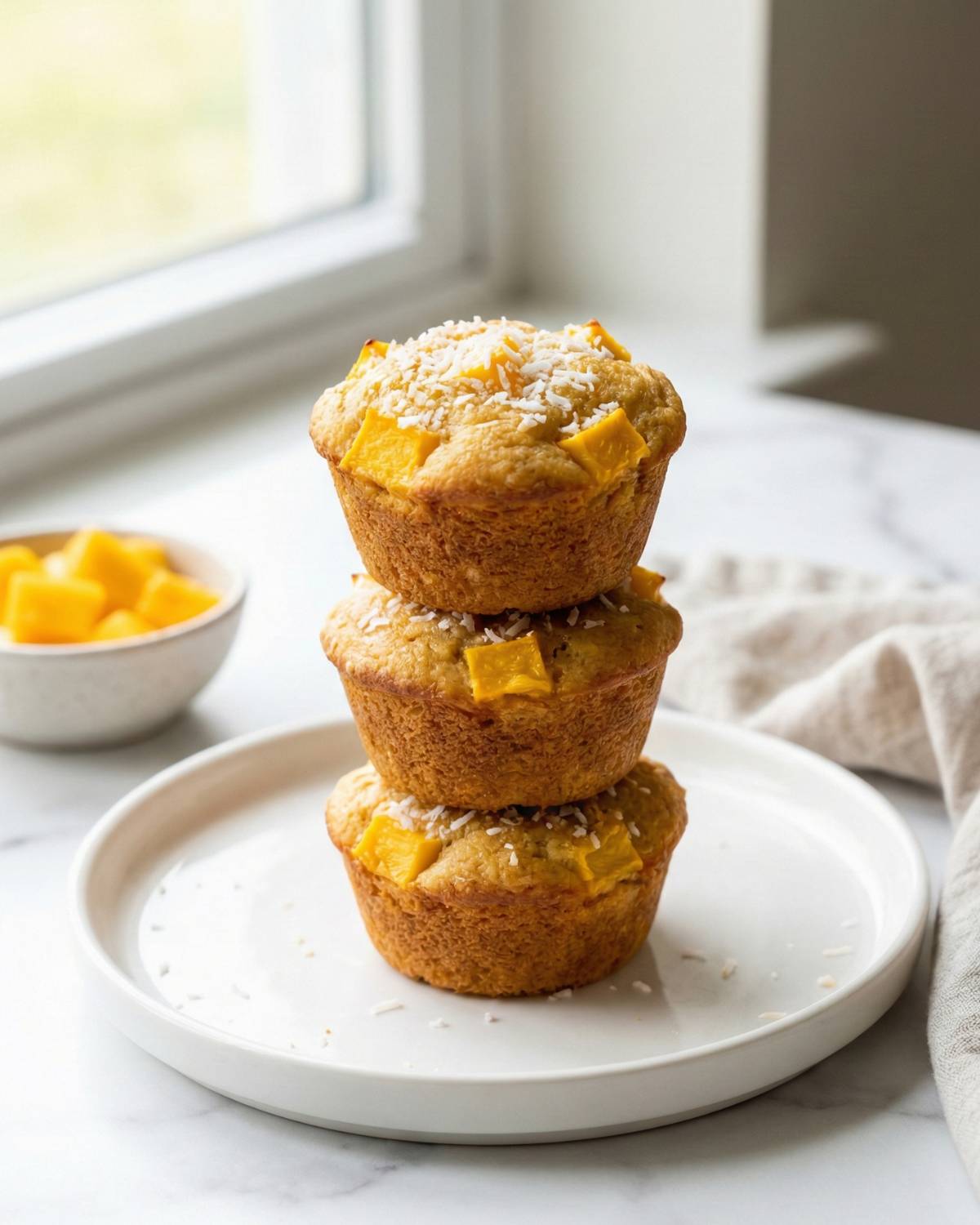 Mango Coconut & Lime Muffins