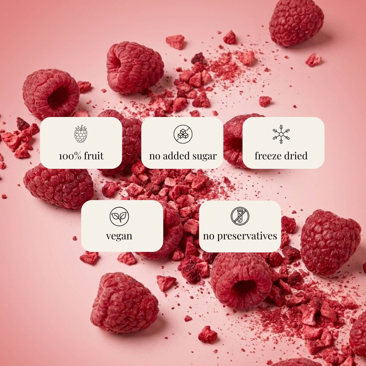 Freeze-Dried Raspberry Crumbs