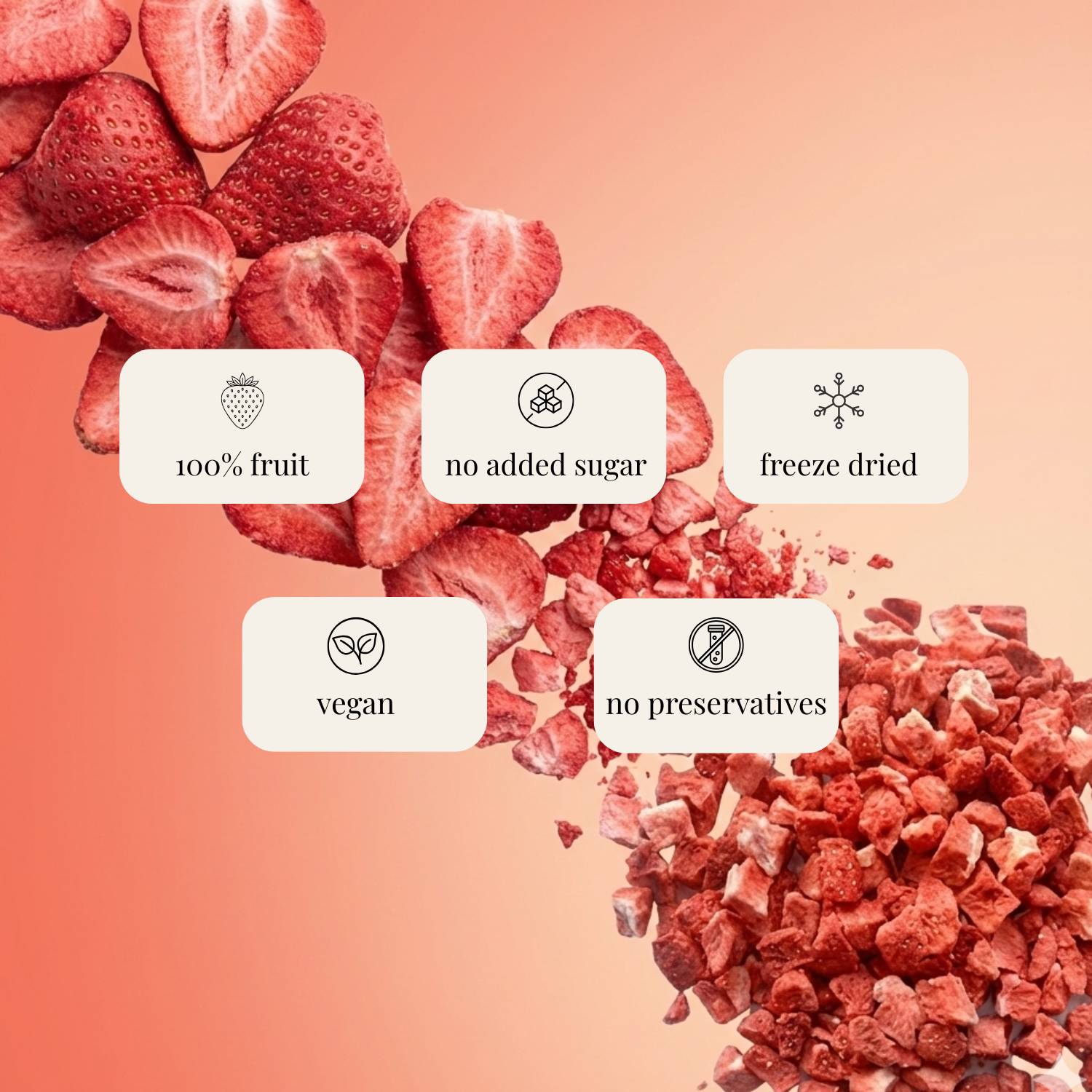 Freeze-Dried Strawberry Pieces