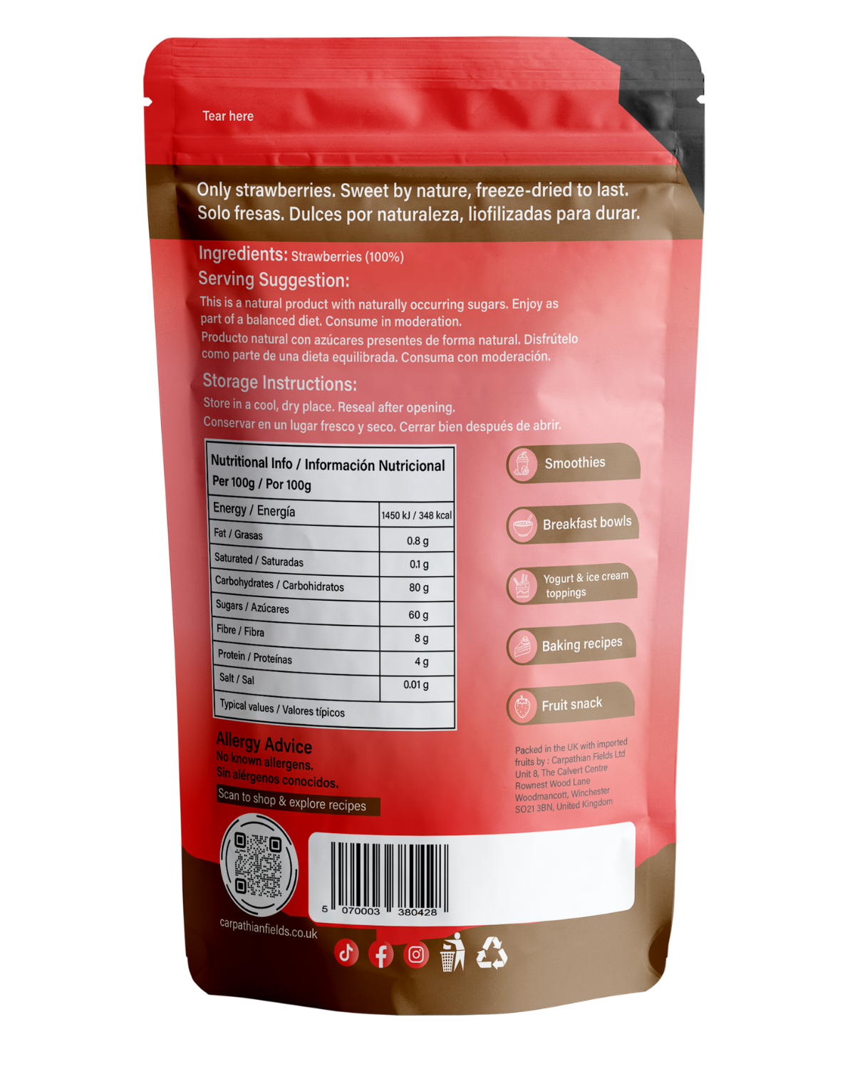 Freeze-Dried Strawberry Pieces