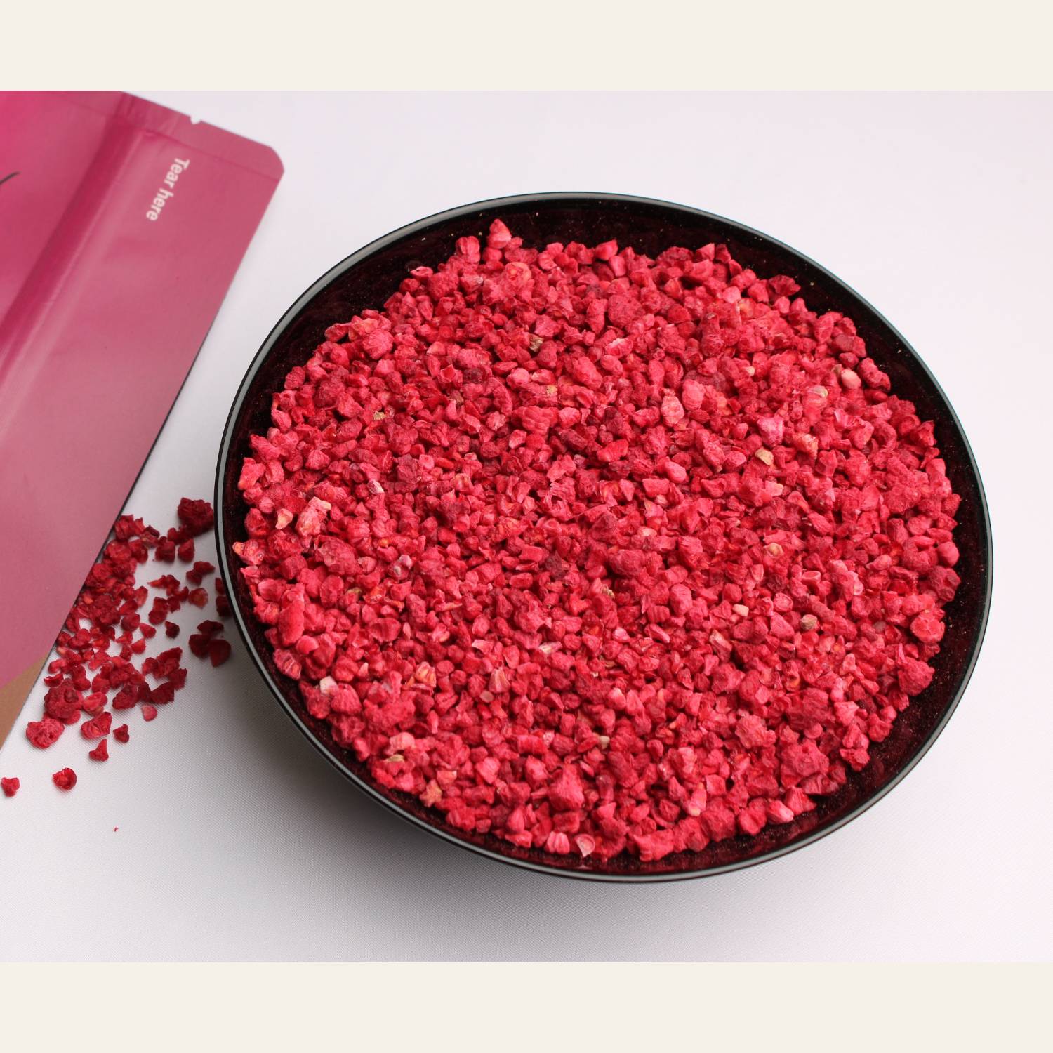 Freeze-Dried Raspberry Crumbs
