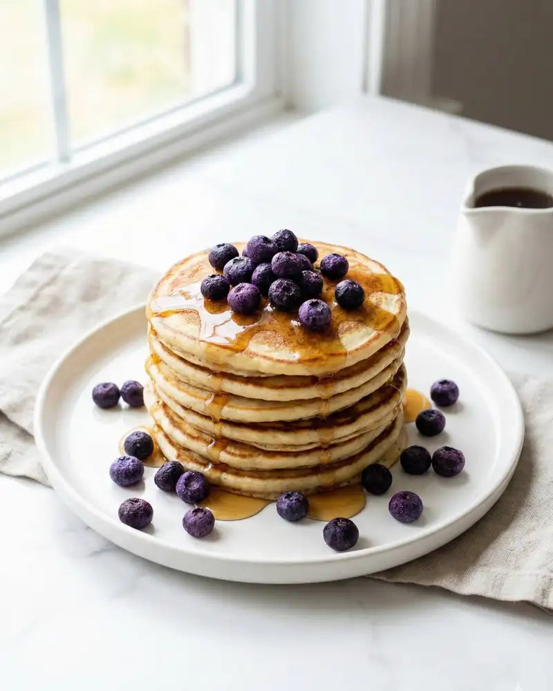 Fluffy Blueberry Buttermilk Pancakes Recipe