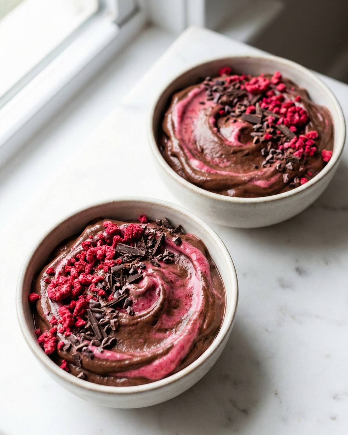 Chocolate Raspberry Nice Cream