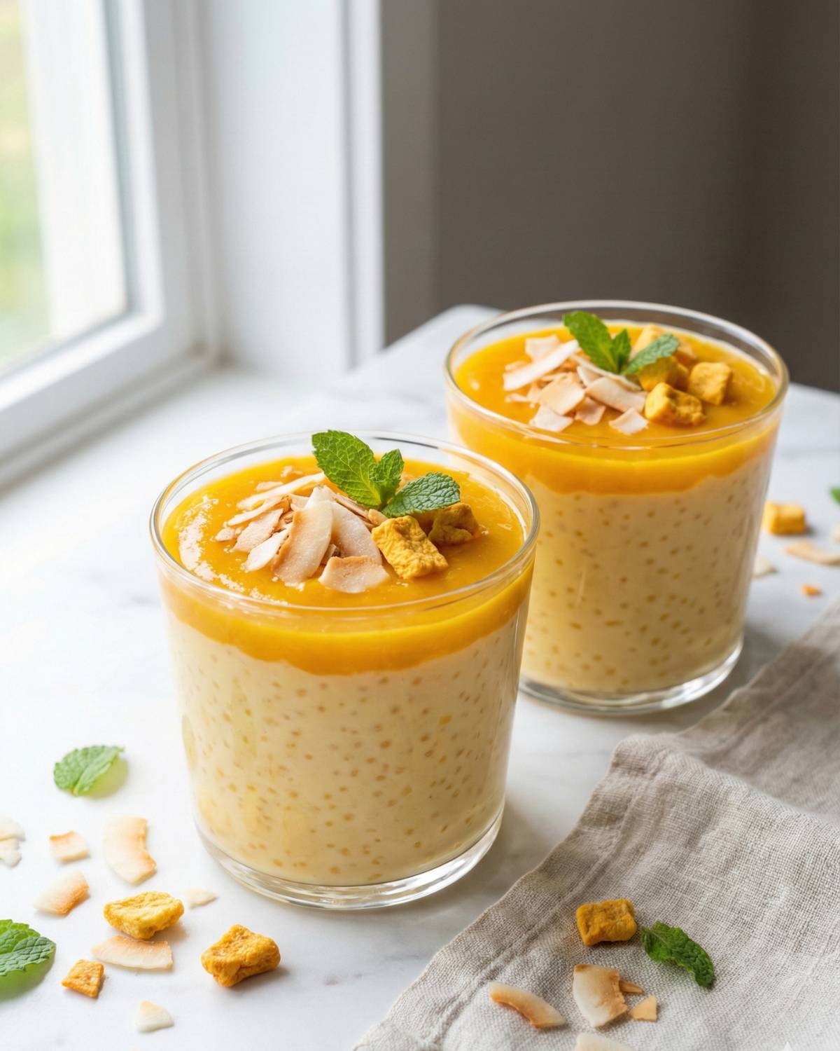 Mango Tapioca Pudding