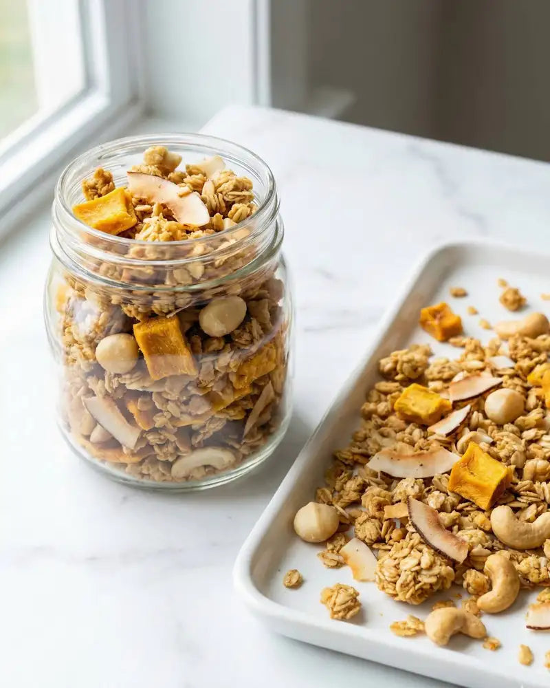 Mango, Coconut & Nut Granola Recipe