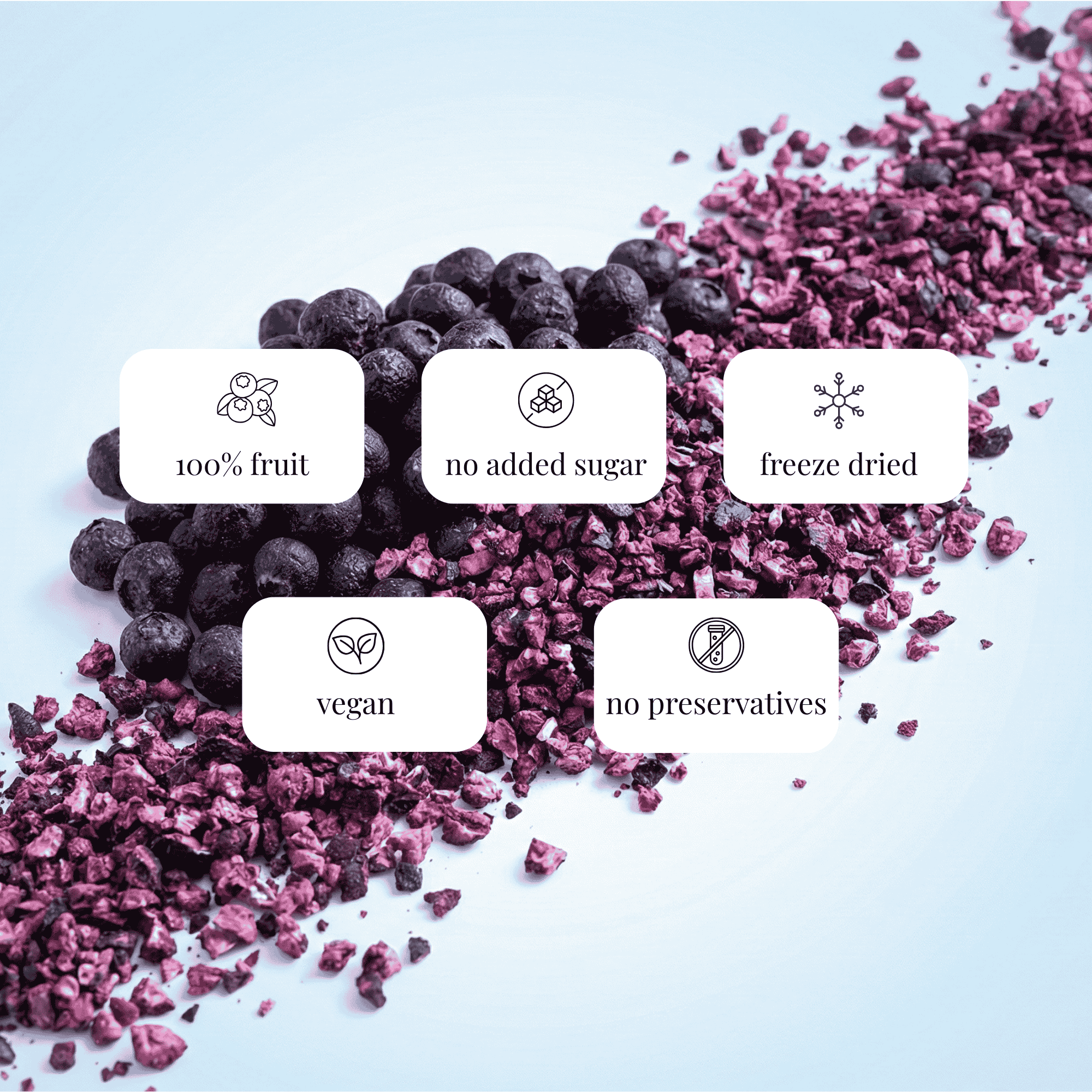 Freeze-Dried Whole Blueberries