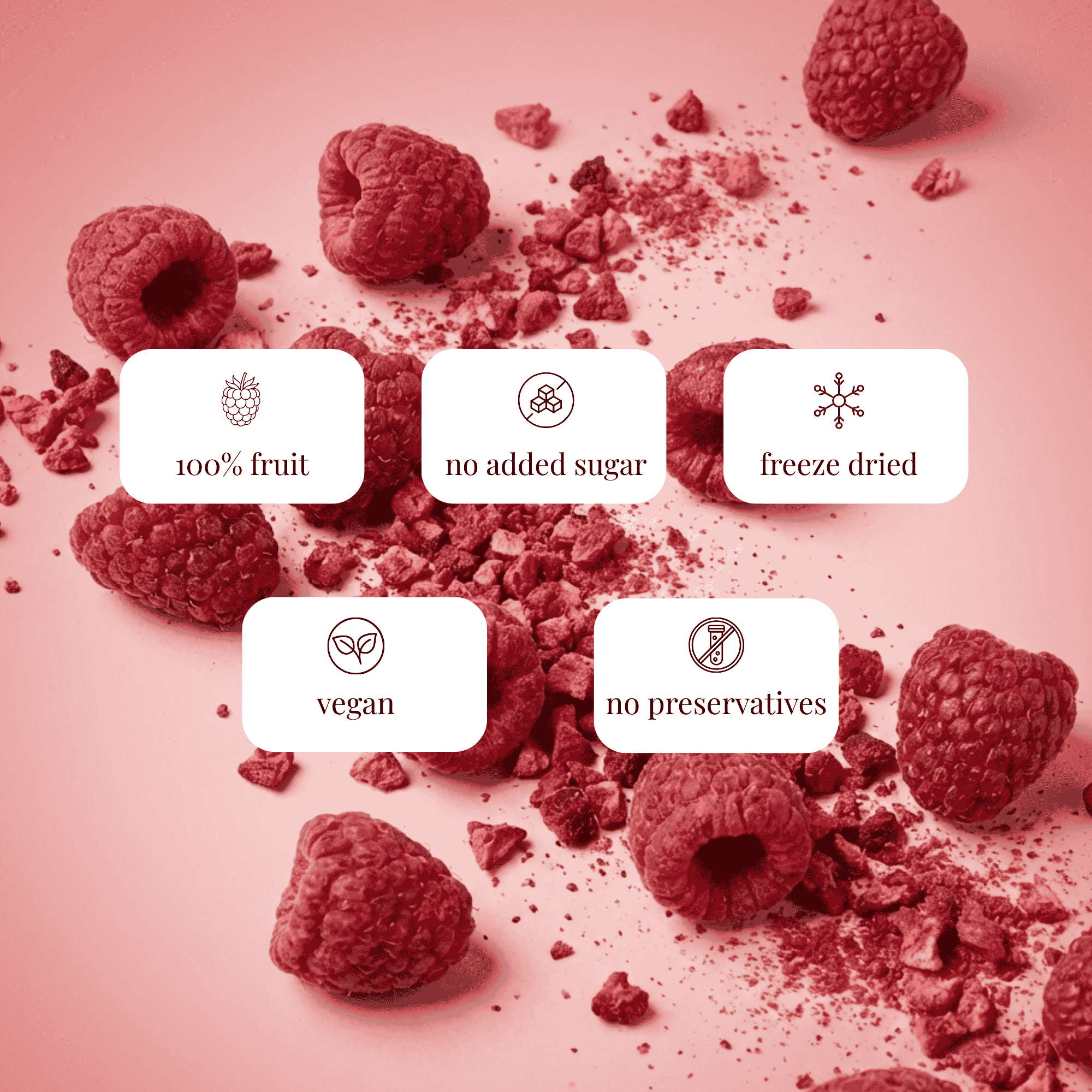 Freeze-Dried Raspberry Crumbs