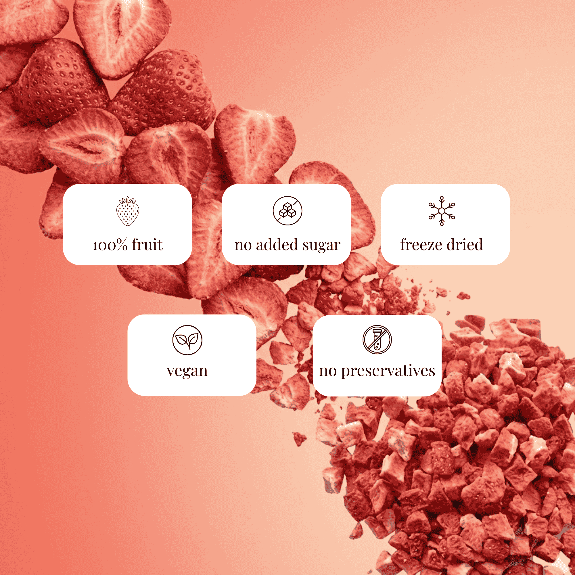 Freeze-Dried Strawberry Pieces